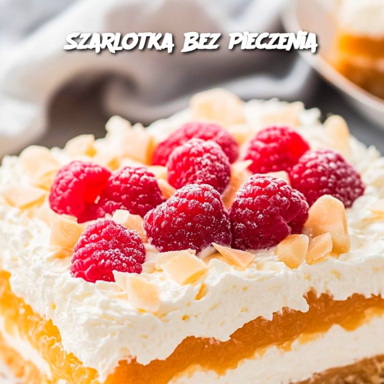 Szarlotka Bez Pieczenia 🍎 – Przepis Idealny na Każdą Okazję