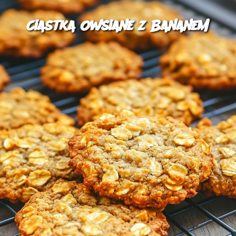 Ciastka Owsiane z Bananem – Zdrowy i Szybki Deser 🍪