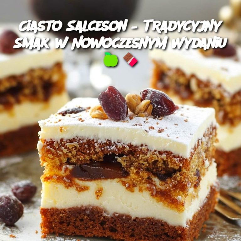 Ciasto Salceson – Tradycyjny Smak w Nowoczesnym Wydaniu 🍏🍫