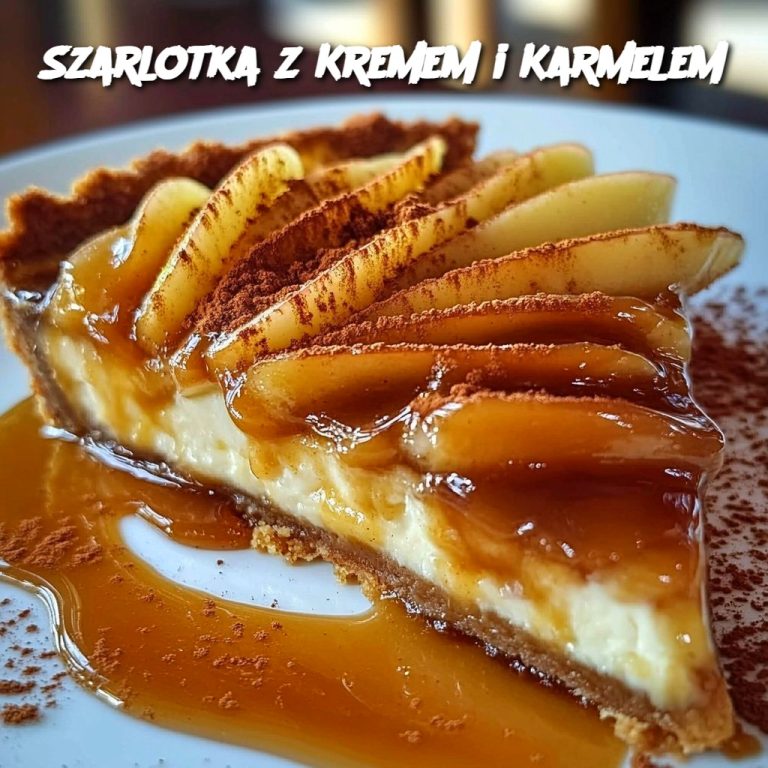 Szarlotka z Kremem i Karmelem