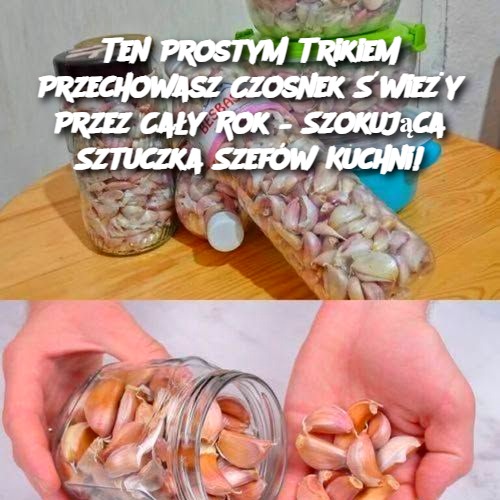 Ten Prostym Trikiem Przechowasz Czosnek Świeży Przez Cały Rok – Szokująca Sztuczka Szefów Kuchni!