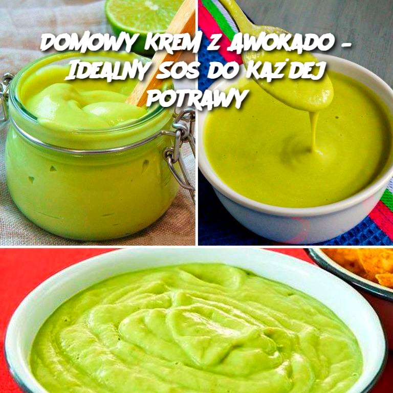 Domowy Krem z Awokado – Idealny Sos do Każdej Potrawy 🥑