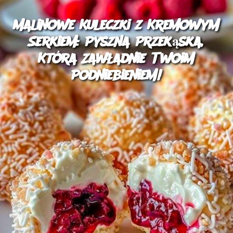 Malinowe Kuleczki z Kremowym Serkiem: Pyszna Przekąska, Która Zawładnie Twoim Podniebieniem!