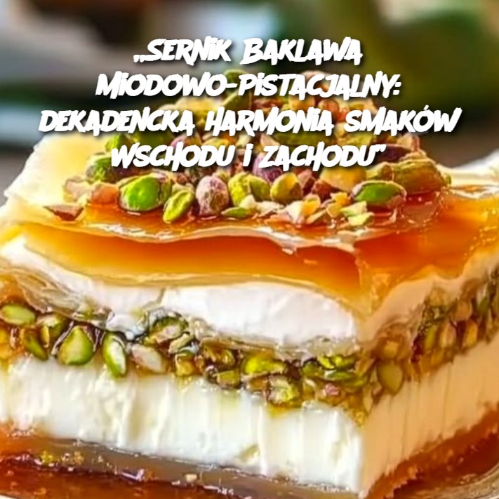 Sernik Baklawa Miodowo-Pistacjalny: Dekadencka Harmonia Smaków Wschodu i Zachodu