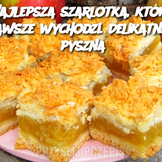 Najlepsza szarlotka, która zawsze wychodzi. Delikatna i pyszna!