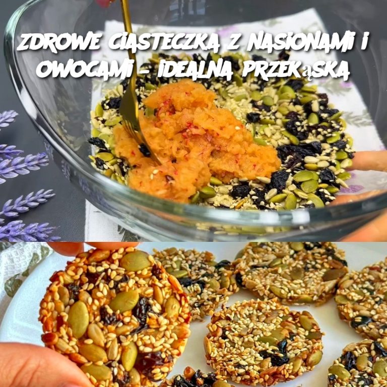 Zdrowe ciasteczka z nasionami i owocami – idealna przekąska 🍪