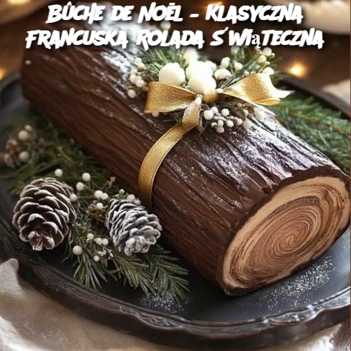 Bûche de Noël – Klasyczna Francuska Rolada Świąteczna