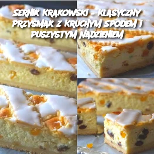 Sernik Krakowski – Klasyczny Przysmak z Kruchym Spodem i Puszystym Nadzieniem