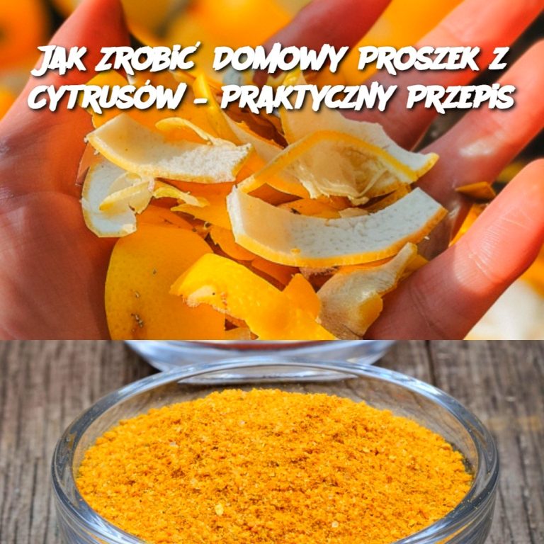 Jak Zrobić Domowy Proszek z Cytrusów – Praktyczny Przepis 🍋🍊