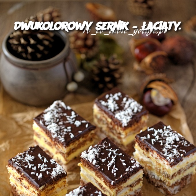 Dwukolorowy Sernik – Łaciaty