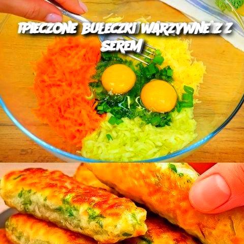 Pieczone Bułeczki Warzywne z Serem