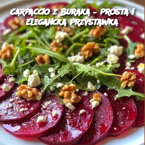 Carpaccio z Buraka – Prosta i Elegancka Przystawka