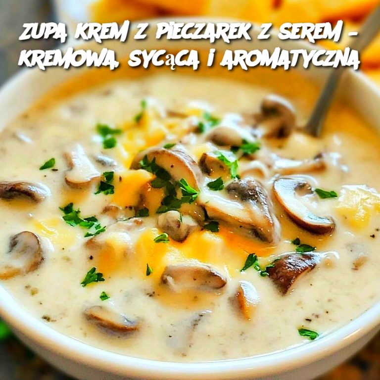 Zupa krem z pieczarek z serem – kremowa, sycąca i aromatyczna 🍄🧀