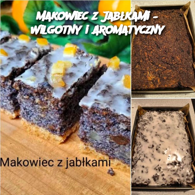 Makowiec z Jabłkami – Wilgotny i Aromatyczny 🍎🌰