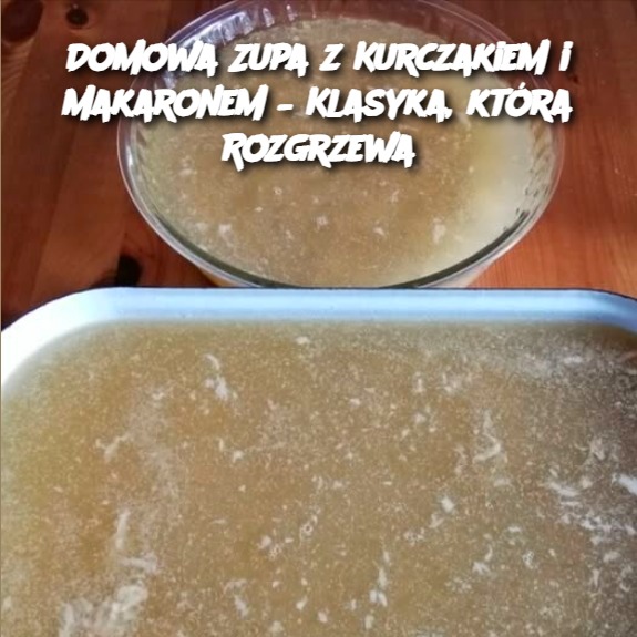 Domowa Zupa z Kurczakiem i Makaronem – Klasyka, która Rozgrzewa 🍲