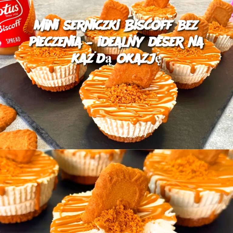 Mini serniczki Biscoff bez pieczenia – idealny deser na każdą okazję