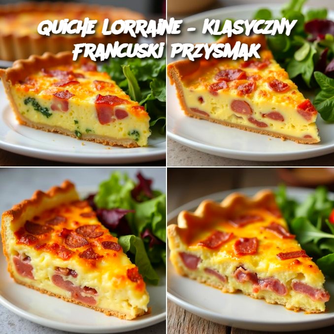 Quiche Lorraine – Klasyczny Francuski Przysmak 🍴