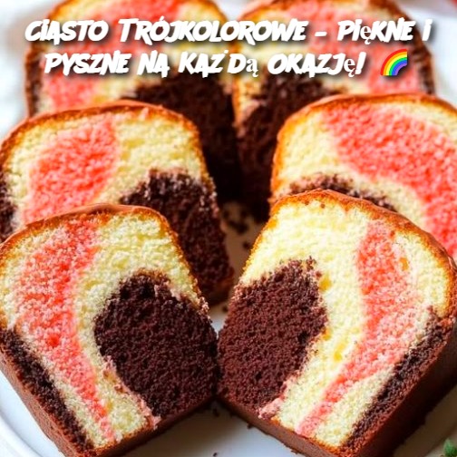 Ciasto Trójkolorowe – Piękne i Pyszne na Każdą Okazję! 🌈