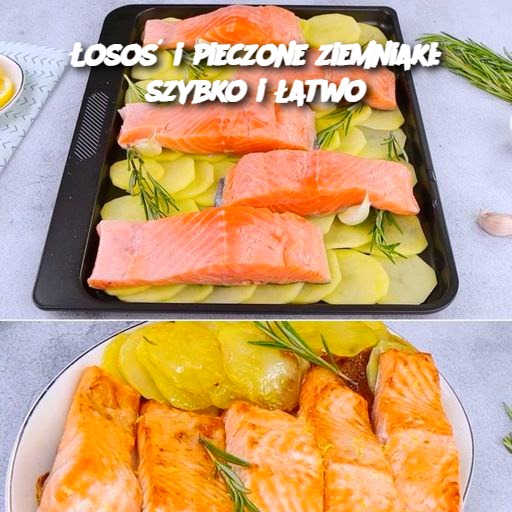 Łosoś i pieczone ziemniaki: szybko i łatwo 🍽️