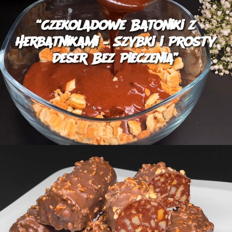 Czekoladowe Batoniki z Herbatnikami – Szybki i Prosty Deser Bez Pieczenia