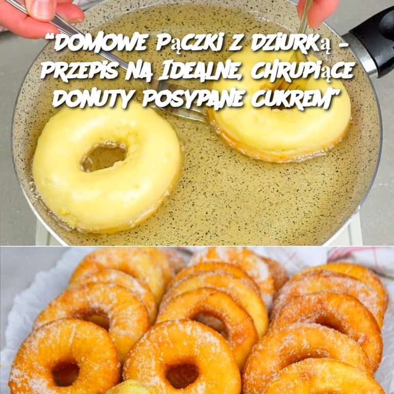 Domowe Pączki z Dziurką – Przepis na Idealne, Chrupiące Donuty Posypane Cukrem