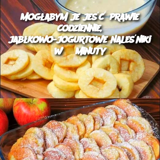 Jabłkowo-Jogurtowe Naleśniki w 3 Minuty – Idealny Sposób na Szybkie Śniadanie! 🍎🥞