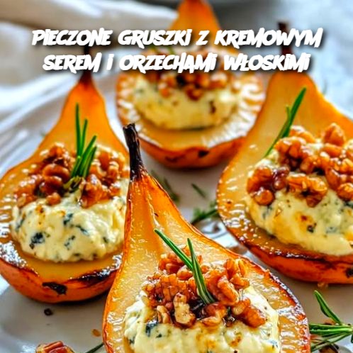 Pieczone Gruszki z Kremowym Serem i Orzechami Włoskimi 🍐