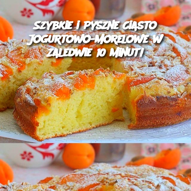 Szybkie i Pyszne Ciasto Jogurtowo-Morelowe w Zaledwie 10 Minut! 🍑