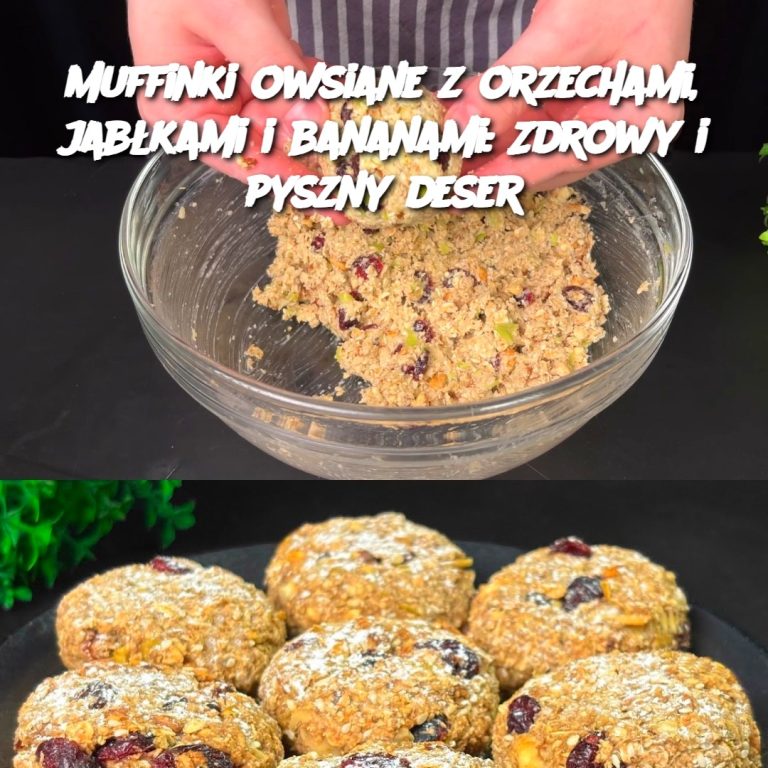 Muffinki owsiane z orzechami, jabłkami i bananami: Zdrowy i pyszny deser