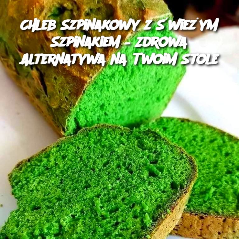 Chleb Szpinakowy z Świeżym Szpinakiem – Zdrowa Alternatywa na Twoim Stole 🥬🍞