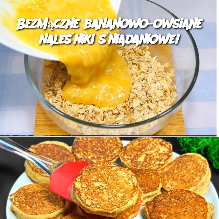 Bezmączne Bananowo-Owsiane Naleśniki Śniadaniowe 🥞🍌