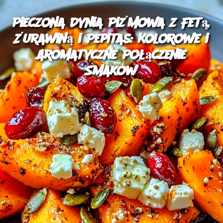 Pieczona Dynia Piżmowa z Fetą, Żurawiną i Pepitas: Kolorowe i Aromatyczne Połączenie Smaków