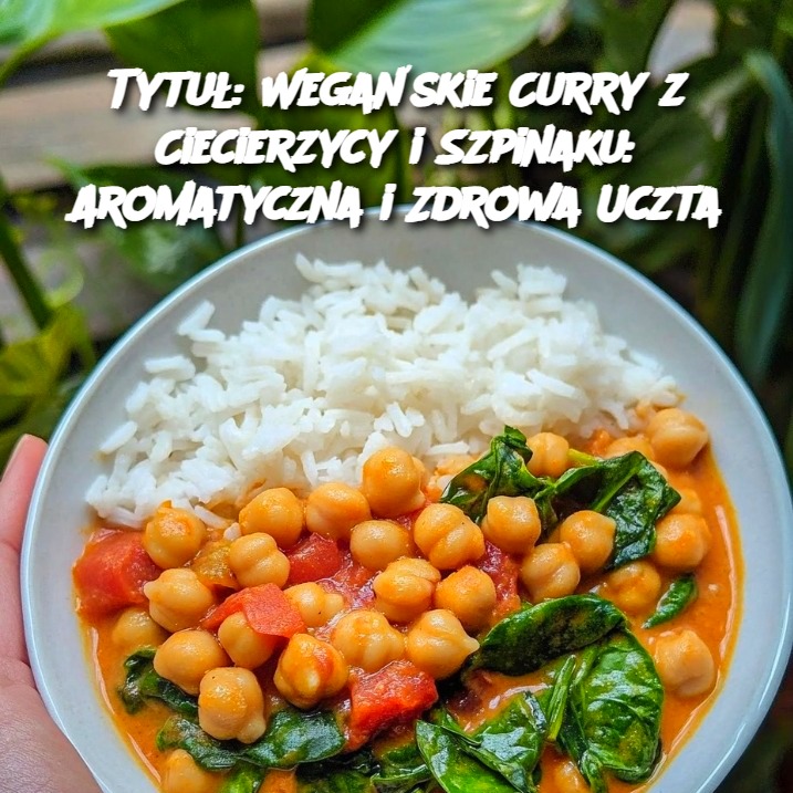 Wegańskie Curry z Ciecierzycy i Szpinaku: Aromatyczna i Zdrowa Uczta