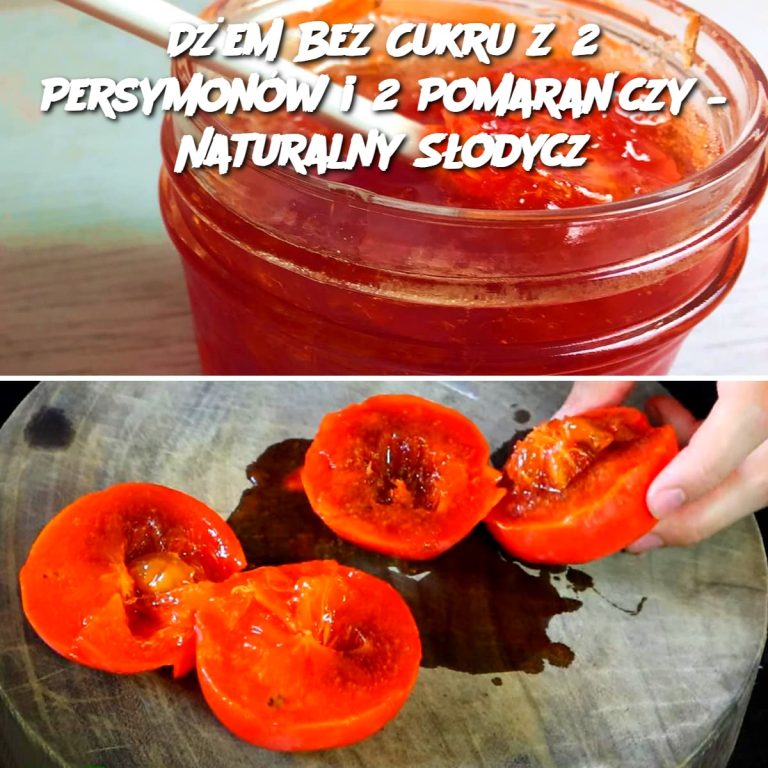 Dżem Bez Cukru z 2 Persymonów i 2 Pomarańczy – Naturalny Słodycz 🍊🍂