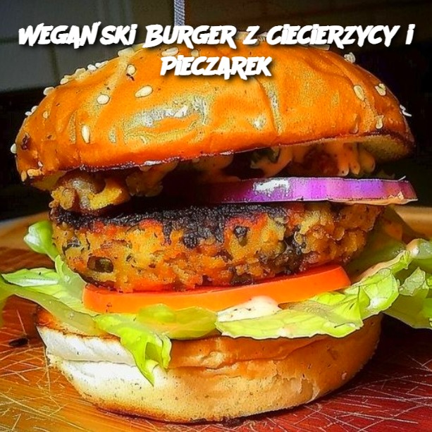 Wegański Burger z Ciecierzycy i Pieczarek