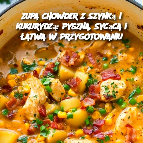 Zupa Chowder z Szynką i Kukurydzą: Pyszna, Sycąca i Łatwa w Przygotowaniu 🍲