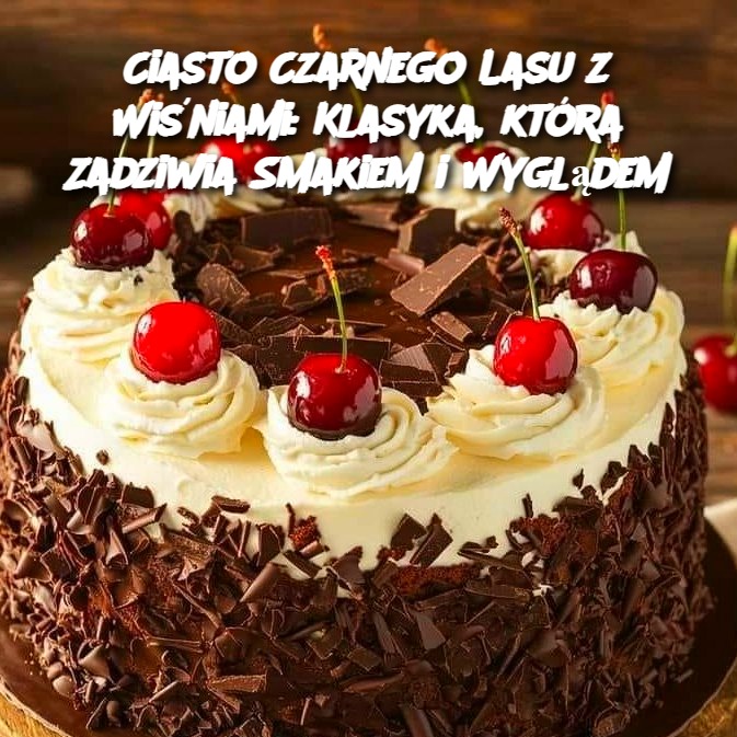 Ciasto Czarnego Lasu z Wiśniami: Klasyka, która Zadziwia Smakiem i Wyglądem 🍒