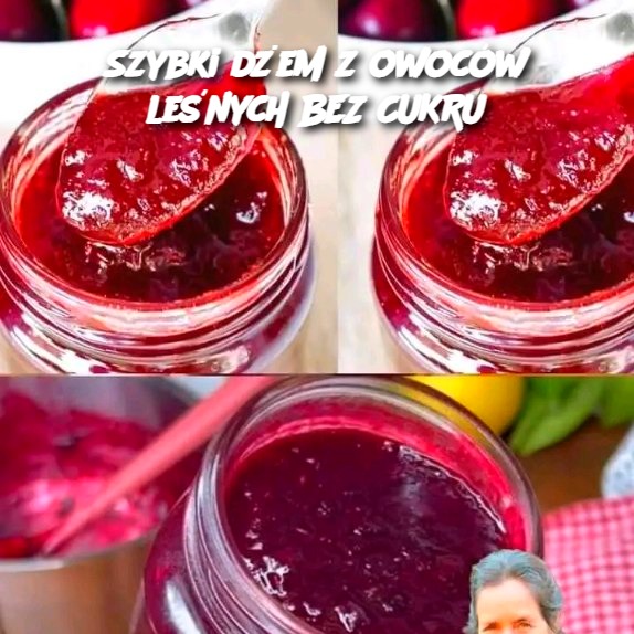 Szybki dżem z owoców leśnych BEZ CUKRU