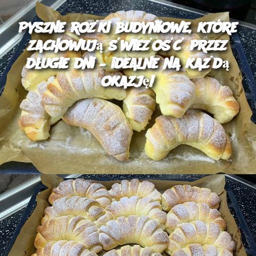 Pyszne rożki budyniowe, które zachowują świeżość przez długie dni – idealne na każdą okazję! 🌟