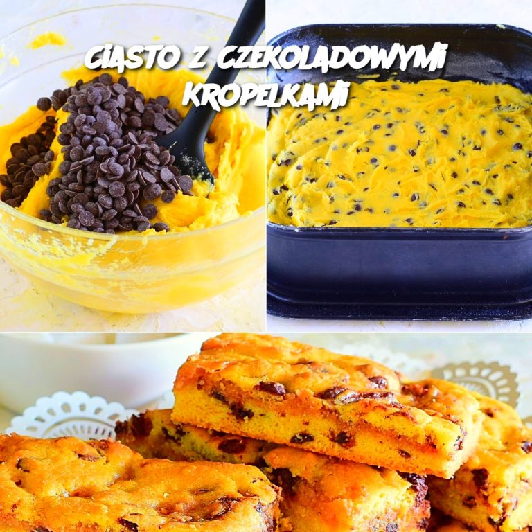 Ciasto z Czekoladowymi Kropelkami 🍫🍰