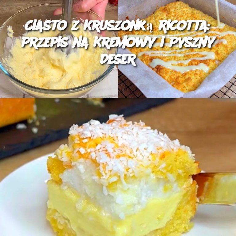 Ciasto z Kruszonką Ricotta: Przepis na Kremowy i Pyszny Deser 🍰