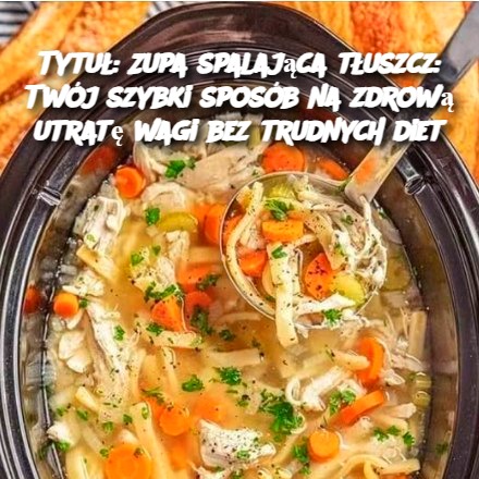 Zupa spalająca tłuszcz: Twój szybki sposób na zdrową utratę wagi bez trudnych diet