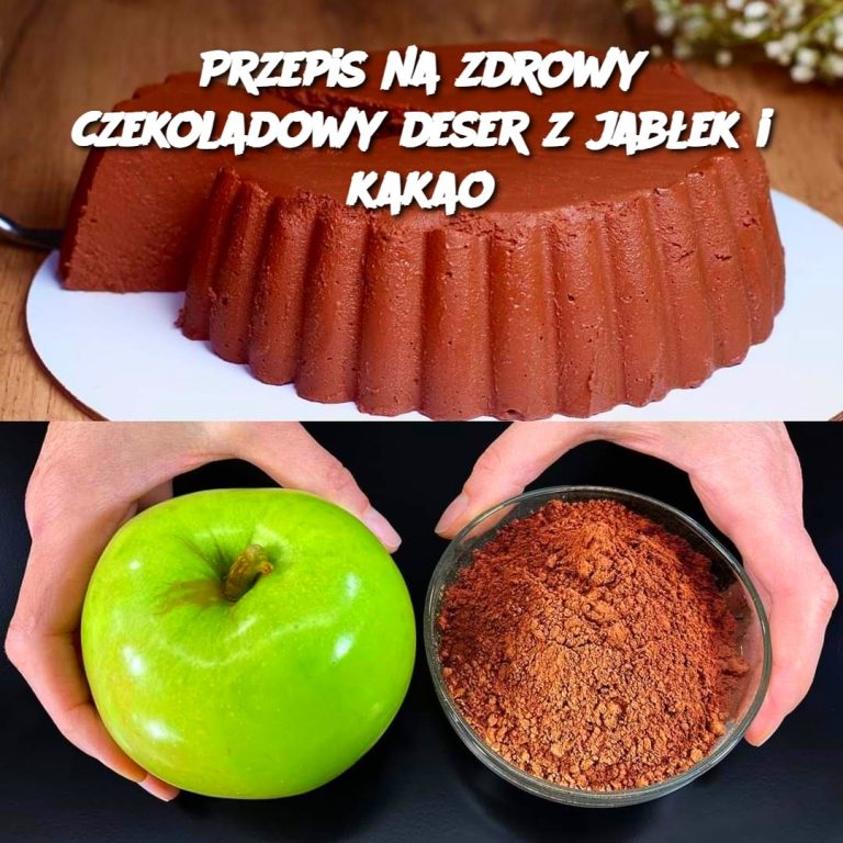 Zdrowy czekoladowy deser z jabłek i kakao 🍫🍎