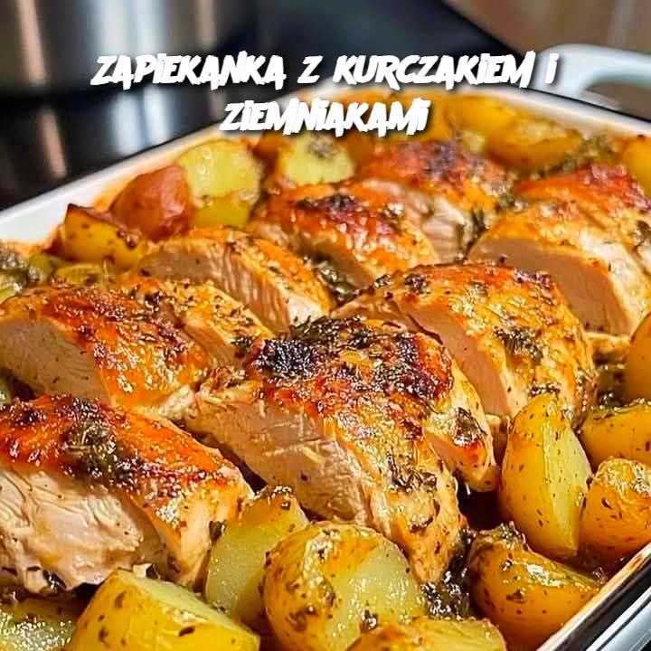 Zapiekanka z Kurczakiem i Ziemniakami