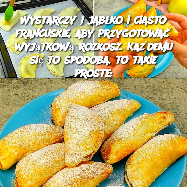 Wystarczy 1 jabłko i ciasto francuskie, aby przygotować wyjątkową rozkosz – Prostota w najlepszym wydaniu 🍏🥐