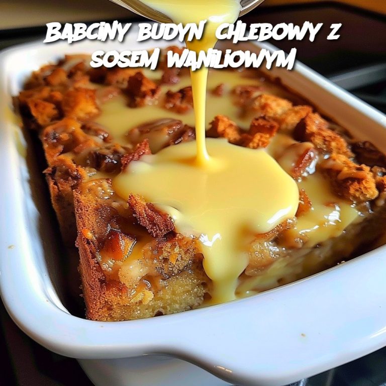 Babciny Budyń Chlebowy z Sosem Waniliowym 🍞✨