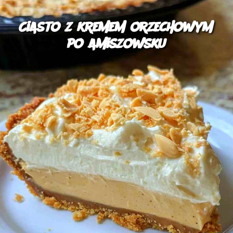 Ciasto z kremem orzechowym po amiszowsku