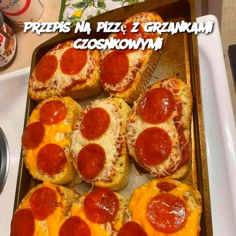 Pizza z Grzankami Czosnkowymi – Wyjątkowa Uczta dla Smakoszy 🍕🧄