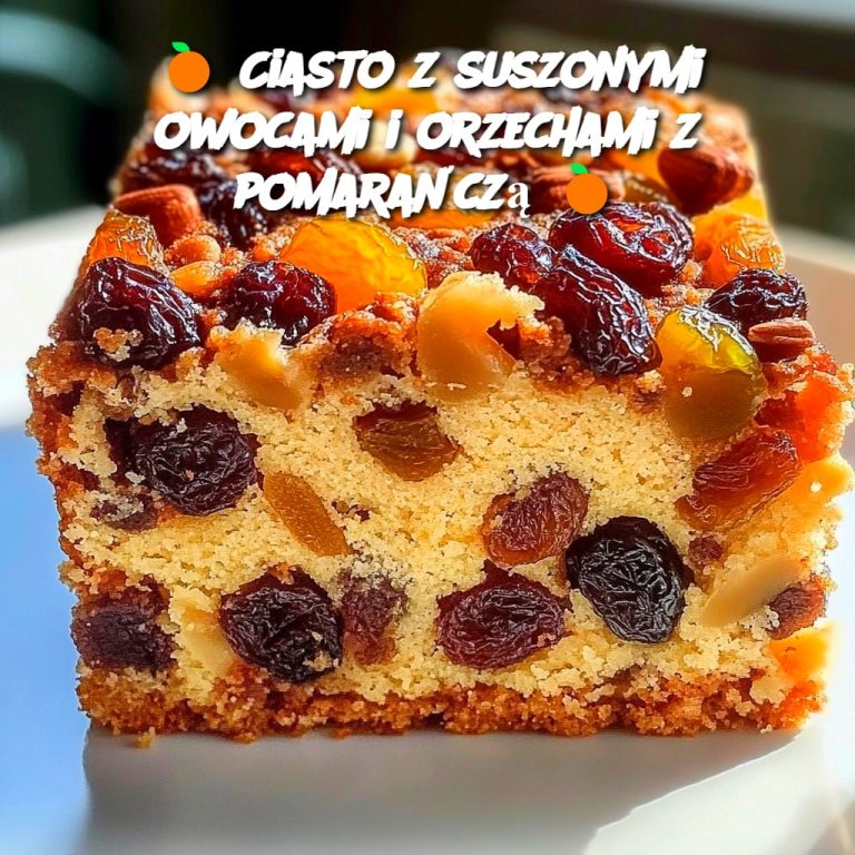 🍊 Ciasto z suszonymi owocami i orzechami z pomarańczą 🍊