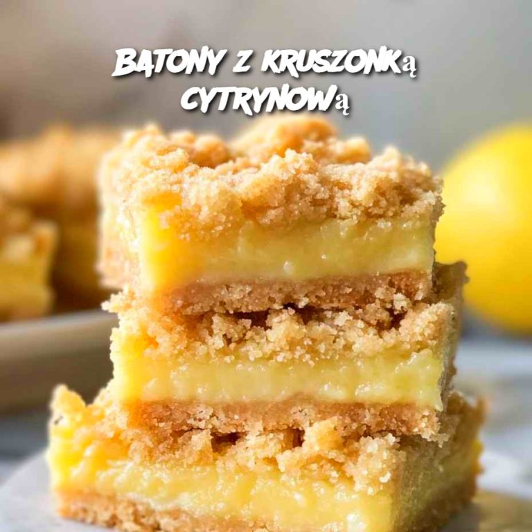 Batony z kruszonką cytrynową 🍋✨